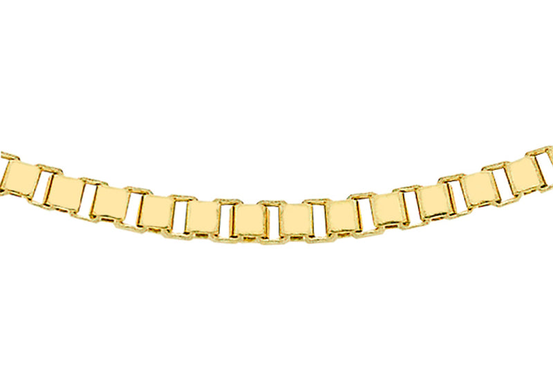 9ct Yellow Gold 30 Venetian Box Chain