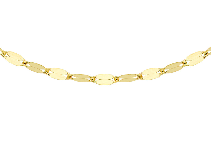 9ct Yellow Gold Sparkle Forzatina Chain