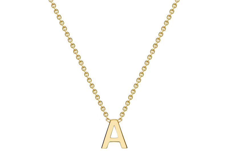 9ct Yellow Gold Initials Adjustable Necklace