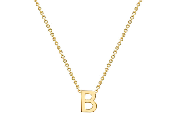 9ct Yellow Gold Initials Adjustable Necklace