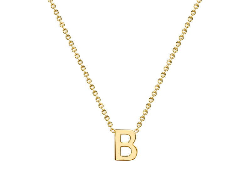 9ct Yellow Gold Initials Adjustable Necklace