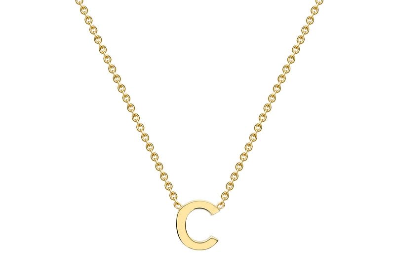 9ct Yellow Gold Initials Adjustable Necklace