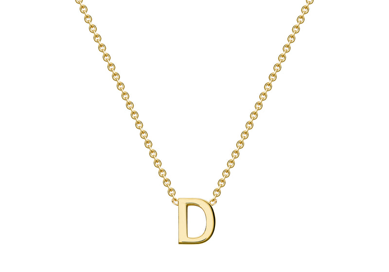 9ct Yellow Gold Initials Adjustable Necklace