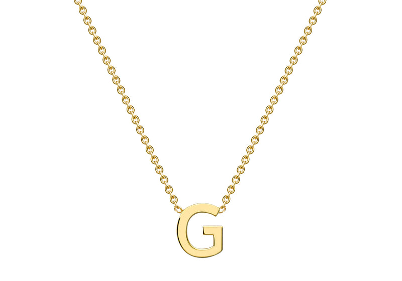 9ct Yellow Gold Initials Adjustable Necklace