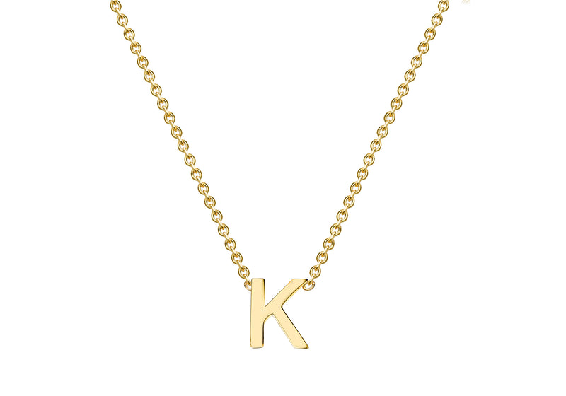 9ct Yellow Gold Initials Adjustable Necklace