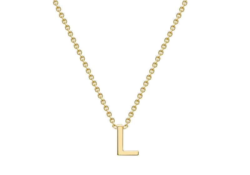 9ct Yellow Gold Initials Adjustable Necklace