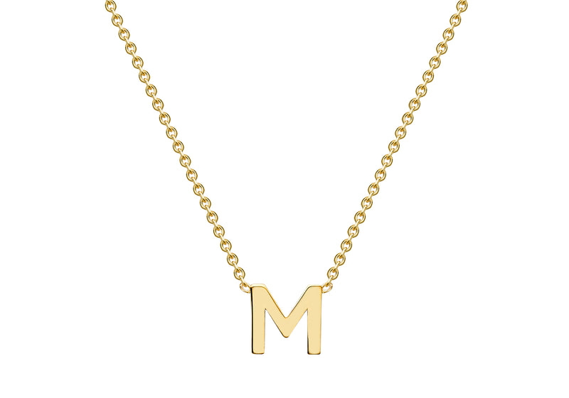 9ct Yellow Gold Initials Adjustable Necklace