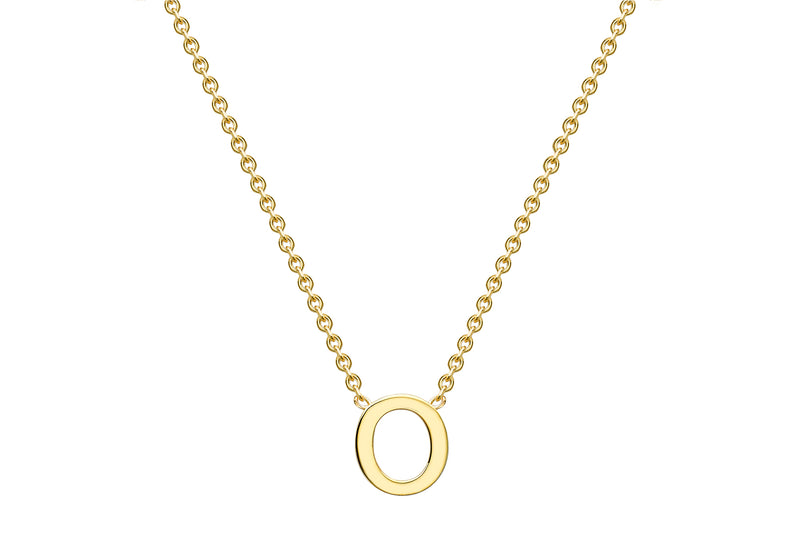 9ct Yellow Gold Initials Adjustable Necklace