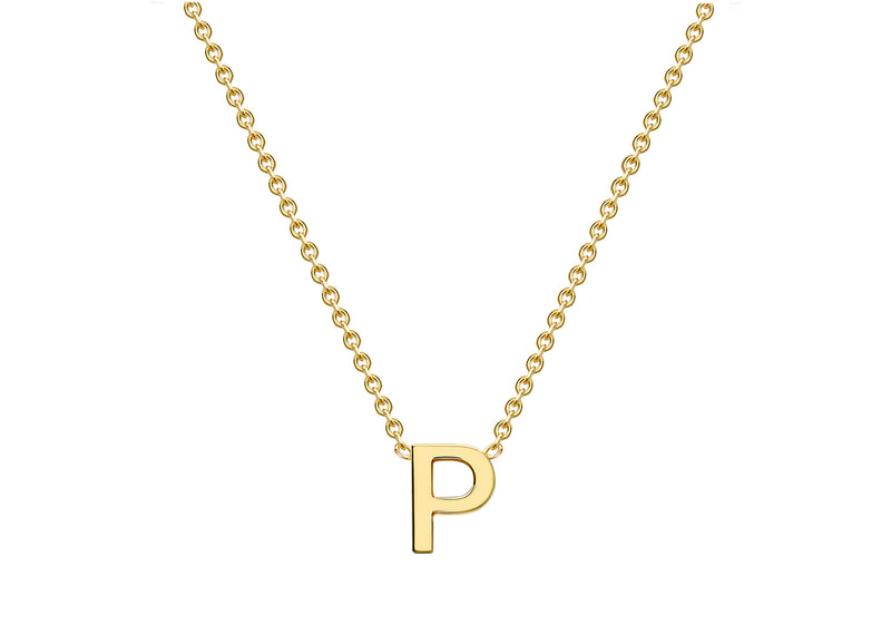 9ct Yellow Gold Initials Adjustable Necklace