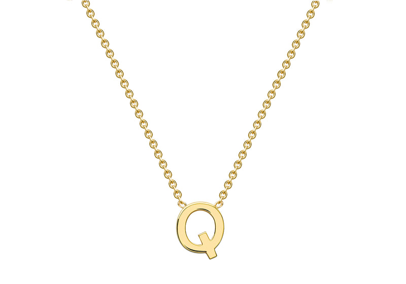 9ct Yellow Gold Initials Adjustable Necklace