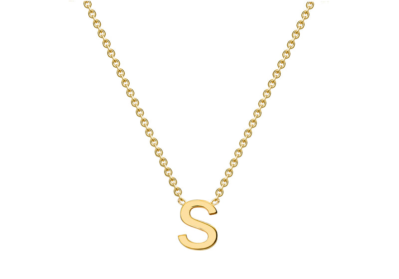 9ct Yellow Gold Initials Adjustable Necklace