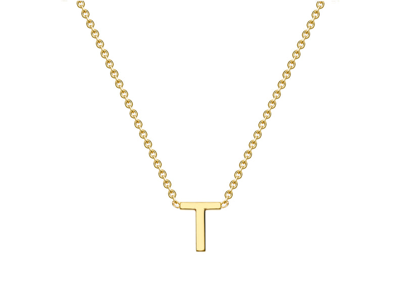 9ct Yellow Gold Initials Adjustable Necklace