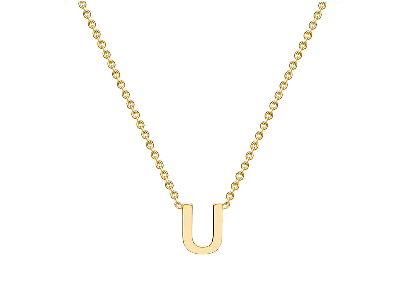 9ct Yellow Gold Initials Adjustable Necklace