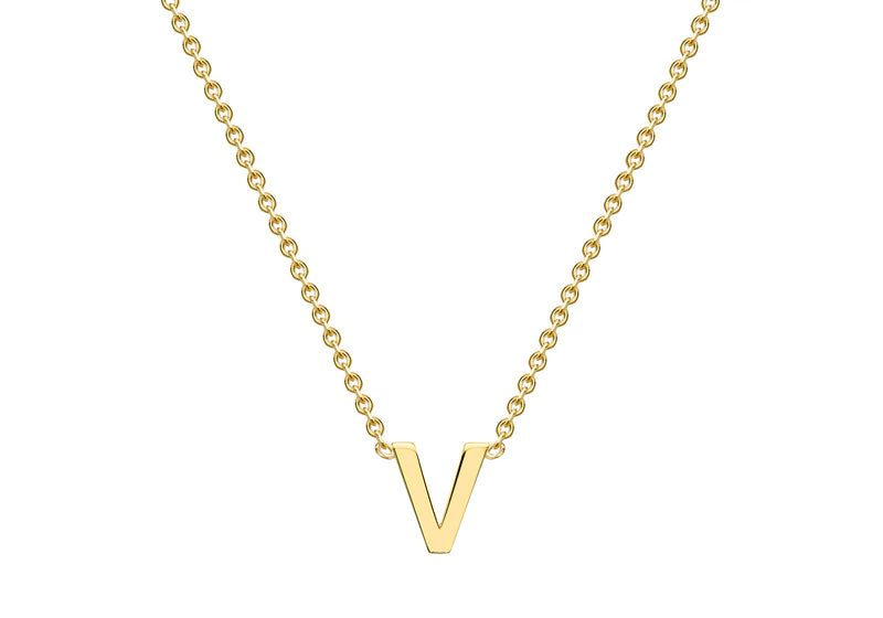 9ct Yellow Gold Initials Adjustable Necklace