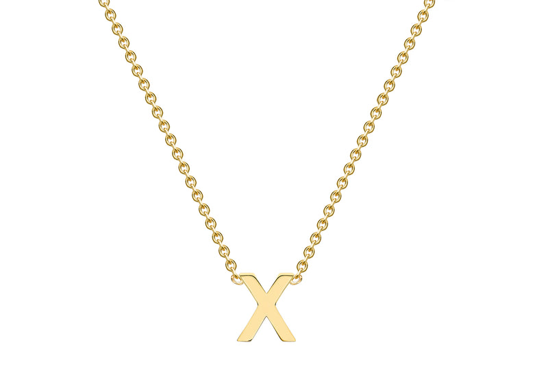 9ct Yellow Gold Initials Adjustable Necklace