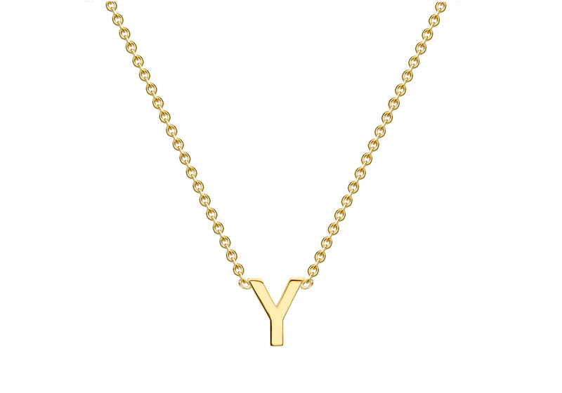 9ct Yellow Gold Initials Adjustable Necklace