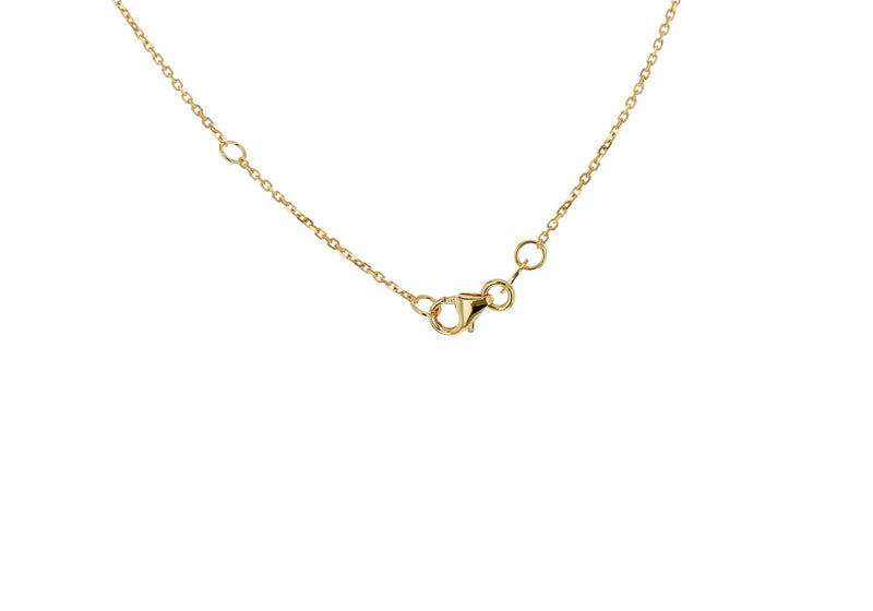 9ct Yellow Twisted Annular Ring Necklace