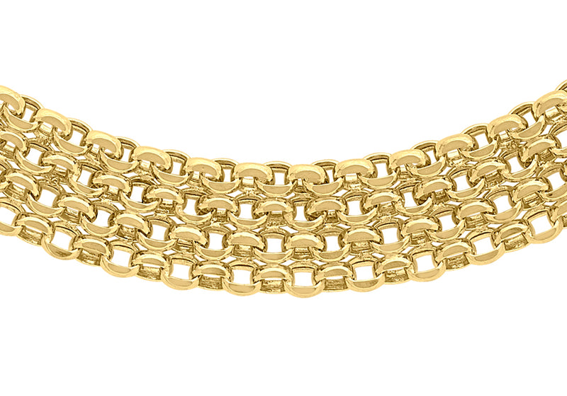 9ct Yellow Gold 36 Garibaldi Chain Necklace