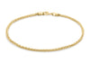 9ct Yellow Gold 050 Spiga Chain Bracelet 19m/7.5"9