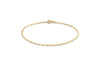 9ct Yellow Gold Sparkle Forzatina Chain Bracelet 18.5m/7.25"9