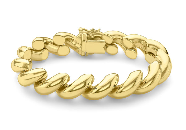 9ct Yellow Gold San Marco Bracelet 20m/8"9