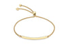 Spiga Chain Adjustable Slider ID Bracelet 9ct Yellow Gold