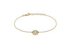 9ct Yellow Gold 10.9mm Lace Disc Adjustable Bracelet 18m/7"-20m/8"9