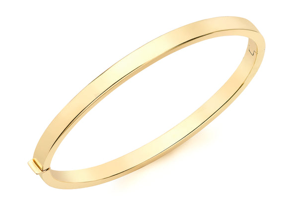 9ct Yellow Gold Tube Bangle