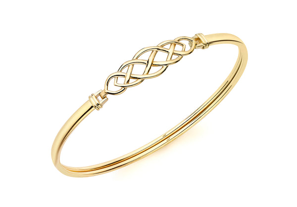 9ct Yellow Gold Celtic Bangle