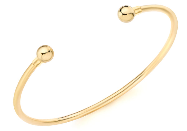 9ct Yellow Gold Torque Bangle