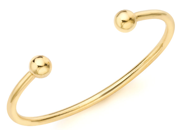 9ct Yellow Gold Child's Torque Bangle