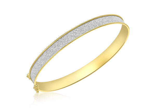 9ct Yellow Gold Stardust Bangle