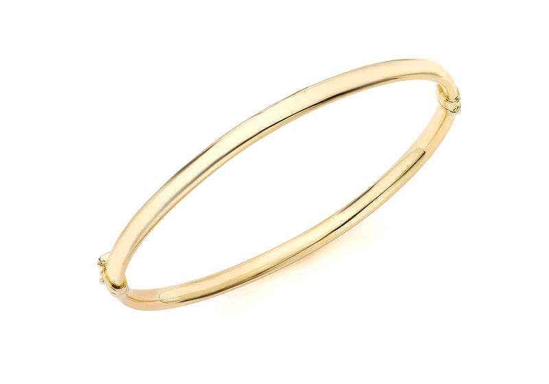 9ct Yellow Gold Oval Child's Bangle