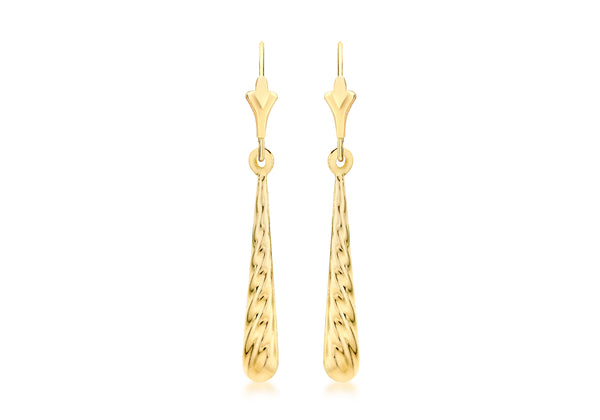 9ct Yellow Gold Drop Earrings