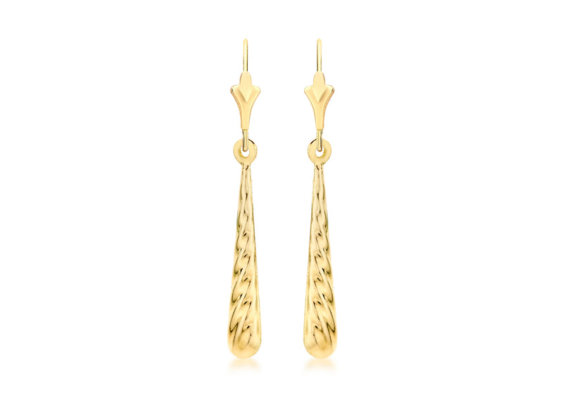 9ct Yellow Gold Drop Earrings