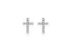 9ct Yellow Gold 0.10ct Diamond Cross Stud Earrings