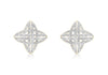 9ct Yellow Gold 0.10ct Diamond Celtic Cross Stud Earrings