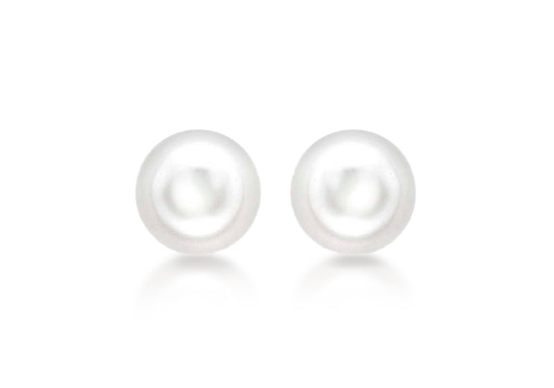 9ct Yellow Gold 7mm Pearl Stud Earrings