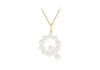 9ct Yellow Gold Fresh Water Pearls Initial Pendant
