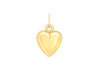 9ct Yellow Gold 9mm x 15mm Heart Pendant