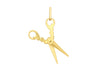 9ct Yellow Gold Scissors Pendant