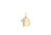 9ct Yellow Gold 0.01t Diamond Set '18' Pendant