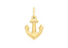 9ct Yellow Gold Anchor Pendant