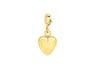 9ct Yellow Gold Heart Bolt-Ring Charm