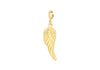9ct Yellow Gold 9mm x 29mm Angel Wing Spring-Ring Charm Pendant