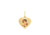 9ct Yellow Gold Cherub Heart Satin Pendant
