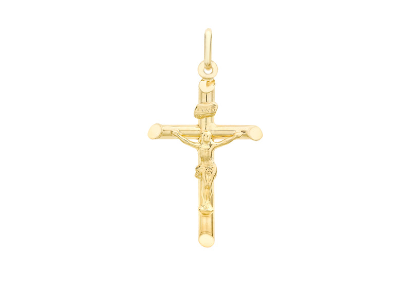 9ct Yellow Gold 22mm x 36mm Crucifix  Pendant
