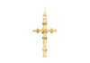 9ct Yellow Gold Patterned Cross Pendant