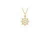 9ct Yellow Gold 15.7mm x 22.7mm Ship Wheel Pendant