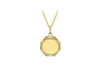 9ct Yellow Gold 14.8mm x 22.8mm onertinaed Edge Otagonal Pendant